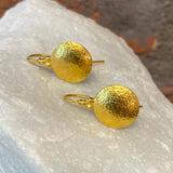 Ara 24kt Gold Extra Small Disc Earrings