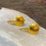 Ara 24kt Gold Extra Small Disc Earrings
