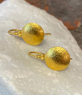 Ara 24kt Gold Extra Small Disc Earrings