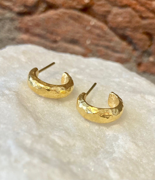 Ara 24K Extra Small 'Huggie' Hoop Earrings
