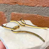 Ara 24kt Gold and Oxidized Silver Swirl Earrings