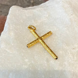Ara 24kt Gold Cross Pendant