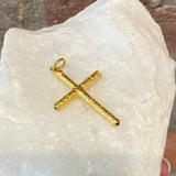 Ara 24kt Gold Cross Pendant