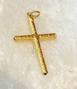 Ara 24kt Gold Cross Pendant