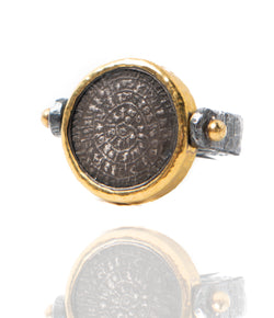 Ara Phaistos Disc Flip Ring