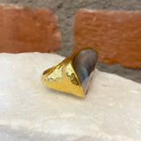 Ara Mabe Pearl and 24kt Gold Ring
