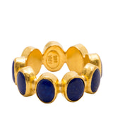 Ara 24kt Gold Lapis Eternity Ring