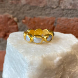 Ara 24kt Gold Pearl Eternity Ring