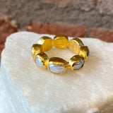 Ara 24kt Gold Pearl Eternity Ring