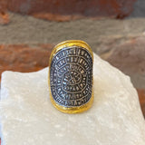 Ara 24kt Gold and Phaistos Disc Ring