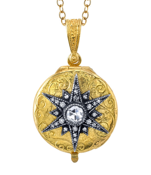 Arman Diamond Starburst Locket