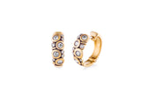 Alex Sepkus 'Candy' Yellow Gold and Diamond Huggie Earrings