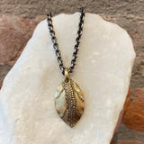 Alex Sepkus Yellow Gold Leaf Pendant