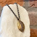 Alex Sepkus Yellow Gold Leaf Pendant
