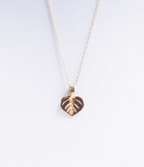 Bristol and Cole Small Aspen Leaf Gold Necklace