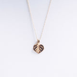 Bristol and Cole Small Aspen Leaf Gold Necklace
