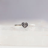 Bristol and Cole Aspen Leaf Silver Ring