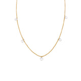 Sethi Couture Yellow Gold and White Diamond "Cien" Necklace