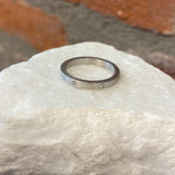 EYG Collection Rhodiumed Silver and Diamond Band