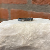 EYG Collection Black Rhodiumed Silver and Diamond Band