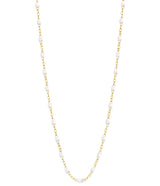Gigi Clozeau Classic Gigi Necklace with White Resin Pearls - 16.5" Length