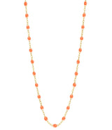 Gigi Clozeau Classic Gigi Necklace with Orange Resin Pearls - 16.5" Length