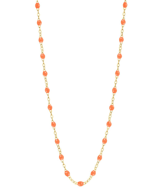 Gigi Clozeau Classic Gigi Necklace with Orange Resin Pearls - 16.5