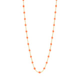 Gigi Clozeau Classic Gigi Necklace with Orange Resin Pearls - 16.5" Length