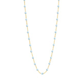 Gigi Clozeau Classic Gigi Necklace with Baby Blue Resin Pearls - 16.5" Length