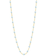 Gigi Clozeau Classic Gigi Necklace with Baby Blue Resin Pearls - 16.5" Length