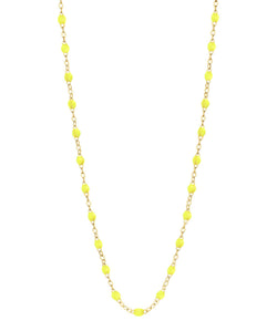 Gigi Clozeau Classic Gigi Necklace with Lime Resin Pearls - 16.5