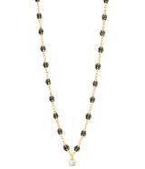 Gigi Clozeau Supreme One Diamond Necklace with Quartz Resin Pearls