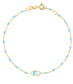 Gigi Clozeau Eye Bracelet with Turquoise Resin Pearls