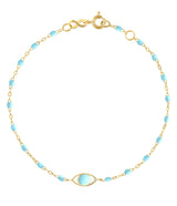 Gigi Clozeau Eye Bracelet with Turquoise Resin Pearls