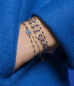 Gigi Clozeau Classic Gigi Bracelet with Blue Resin Pearls