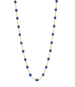 Gigi Clozeau Classic Gigi Necklace with Lapis Resin Pearls - 17.7