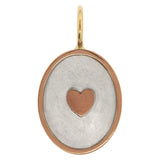Heather Moore "Love, Dad" Sterling Silver and Gold Oval Charm