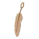 Heather Moore Rose Gold Feather Charm
