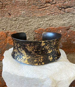 Pat Flynn Iron and 22kt Gold Cuff