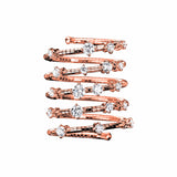 Mattia Cielo 5 Row Diamond and Rose Gold Wrap Ring