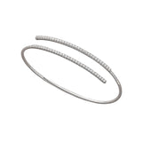 Mattia Cielo Rugiada White Gold and Diamond 2 Row Tennis Bracelet