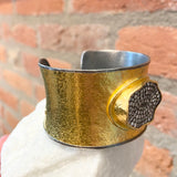 Ara Pave Diamond and Mixed Metal Cuff