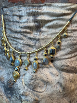 Ara Natural and Black Diamond Dangle Necklace