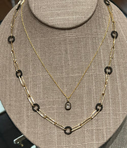 Sarah Graham Mixed Metal Ridge Necklace
