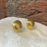 Ara 24kt Gold Square Stud Earrings
