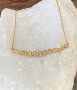 Annie Fensterstock Diamond Rock Necklace