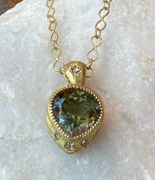 Karen Liberman Bi-color Tourmaline Necklace