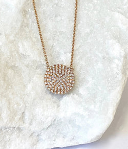 Andi Alyse Large Rose Gold Darling Dot Necklace