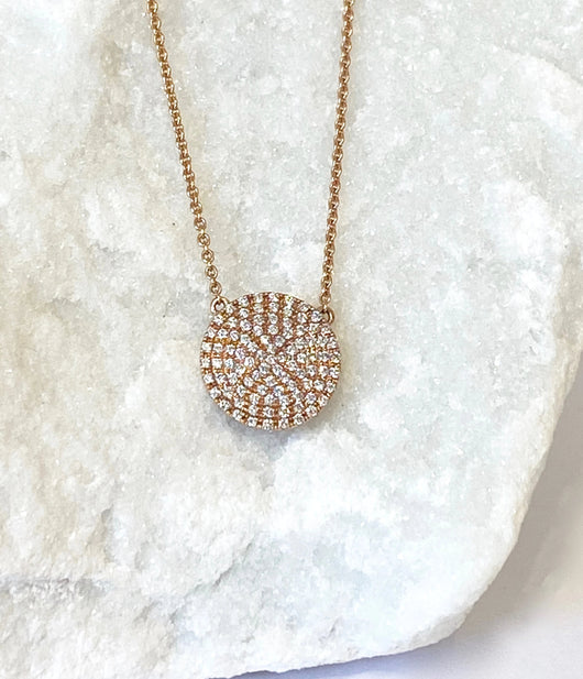 Andi Alyse Large Rose Gold Darling Dot Necklace