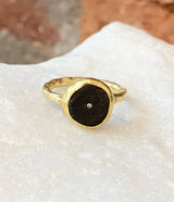 Jessica Weiss Slate and Diamond Circle Ring